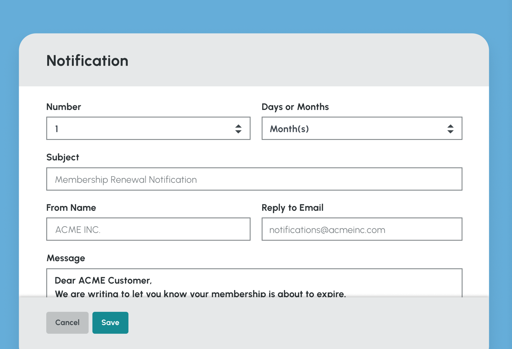 Automated dues reminders