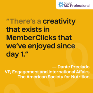 MemberClicks MC Professional Case Study Quote The American Society for Nutrition