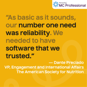 MemberClicks MC Professional Case Study Quote The American Society for Nutrition
